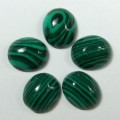Кабошон, малахит (иск.) овал, 10*12*4,5мм.