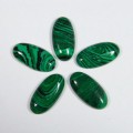 Кабошон, малахит (иск.) овал, 12*24*4,5мм.