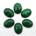 Кабошон, малахит (иск.) овал, 15*20*6мм.