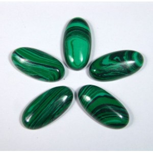 Кабошон, малахит (иск.) овал, 15*30*7мм.