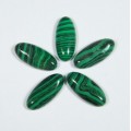Кабошон, малахит (иск.) овал, 8*18*3,5мм.