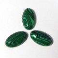 Кабошон, малахит (иск.) овал, 9*16*4мм.