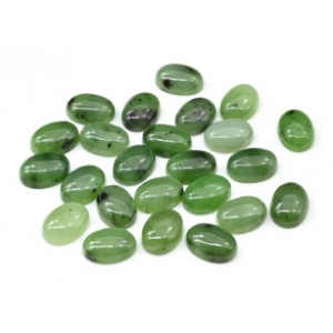 Кабошон из нефрита овал 10*14*5мм