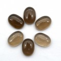 Раухтопаз, кабошон, овал, 18х13мм