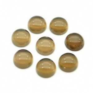 Кабошон из раухтопаза круг 8*8*4мм