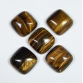 Кабошон из тигрового глаза квадрат, 20*20*8мм