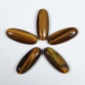 Кабошон из тигрового глаза овал, 10*25*5мм