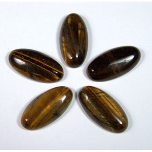 Кабошон из тигрового глаза овал, 15*30*5мм