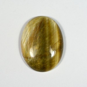 Кабошон из тигрового глаза-гуммигут, 30*40*8мм