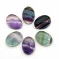 Кабошон из флюорита, 12*16*5мм.