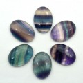 Кабошон из флюорита, 15*20*6мм.