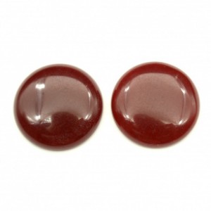 Кабошон из камня халцедона искусственного круг, 40*40*9мм