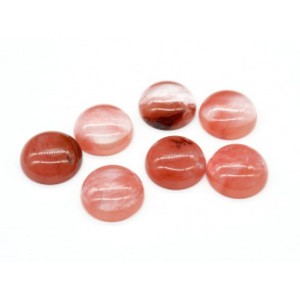 Кабошон из камня халцедона круг, 20*20*8мм.