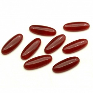 Кабошон из камня халцедона овал, 10*25*5мм.