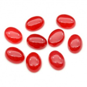 Кабошон из камня халцедона овал, 12*16*6мм.