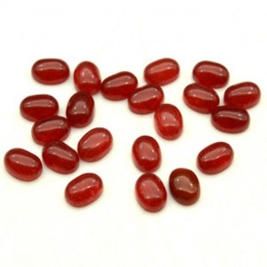 Кабошон из камня халцедона овал, 6*8*4мм.