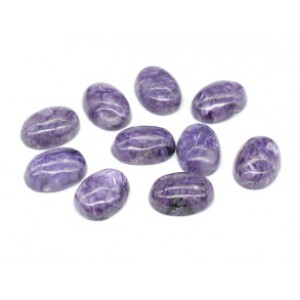 Кабошон из чароита овал, 10*14*5мм Кабошон из чароита овал, 10*14*5мм