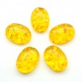 Кабошон из янтаря искусственного 14*19*6мм, светлый