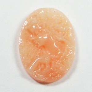 Кабошон, крафтовая смола Камея, 10*14*3мм