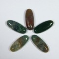 Кабошон из яшмы овал, 10*25*5мм.