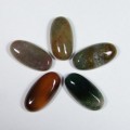 Кабошон из яшмы овал, 12*24*5мм.
