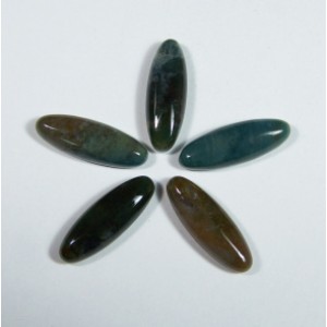 Кабошон из яшмы овал, 8*23*5мм.