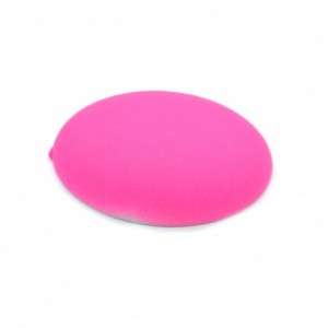 Кабошон, акриловый овал 29*40*9мм цвет розовый неон