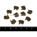Подвеска Ладошка "Hand made" 12*12 мм, цвет бронза 10 штук/упаковка