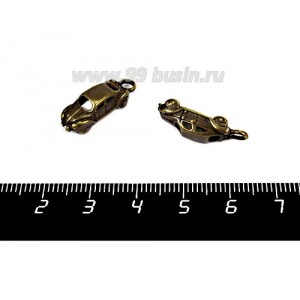 Подвеска Ретро Автомобиль 22*7 мм, цвет бронза 2 штуки/упаковка