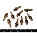 Подвеска Ключ от "английского" замка 15*5,5 мм, цвет медь, 10 шт/упак