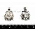 Подвеска Геральдический знак 29*19 мм, цвет старое серебро 1 штука