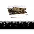 Пины гвоздики 26*0,8 мм цвет бронза 40 штук/упаковка