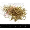 Пин с шаровой  головкой 20*0,5 мм цвет золото 200 шт/упаковка