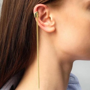 Серьга "Каффа" 4 цепочки, цвет золото Серьга "Каффа" 4 цепочки, цвет золото