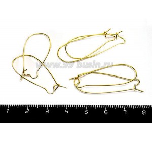 Швензы петли 37 мм, цвет золото 3 пары/упаковка