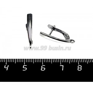 Швензы Высокие ювелирные Вертикаль 22*3 мм, оксидированное посеребрение 12 мк, 1 пара, Россия Швензы Высокие ювелирные Вертикаль 22*3 мм, оксидированное посеребрение 12 мк, 1 пара, Россия