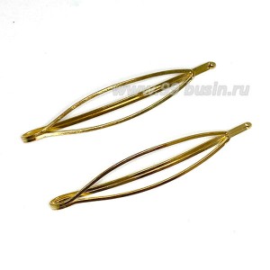 Невидимка-лодочка, 70*13мм, цвет золото 1штука