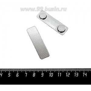Магнитная застёжка для броши металл 45*13 мм 1 штука
