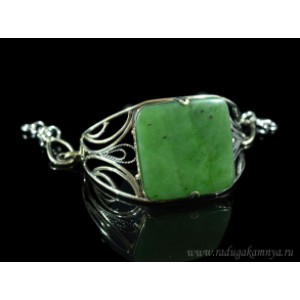 Браслет из нефрита, 18см.