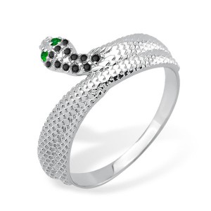 C925 Кольцо 1,93г фианит родирование