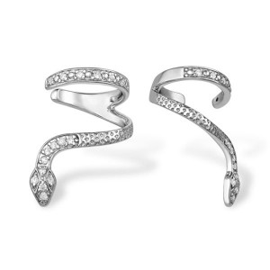 C925 Серьги 2,45г фианит родирование