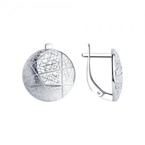 C925 Серьги 3,55г без вставок родирование