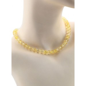 Бусы из цитрина шарик 8мм, 41см