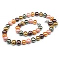 Комплект: бусы, браслет из майорки овал 15*13мм цвет ассорти, 46; 20см
