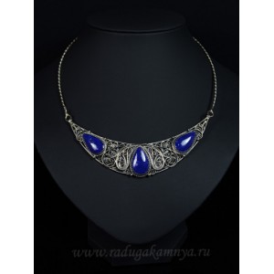 Колье лазурит, 45см.