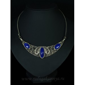 Колье лазурит, 45см.