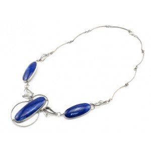 Колье лазурит, 60см.
