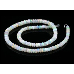 Бусы из Опала +++ рондель на увеличение 45см, 18,3г