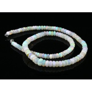 Бусы из Опала +++ рондель на увеличение 45см, 19,2г