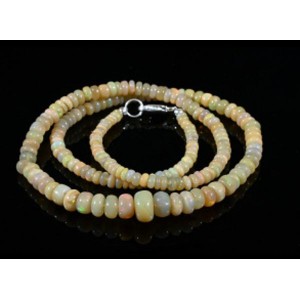 Бусы из Опала золотого рондель на увеличение 45см, 11,3г